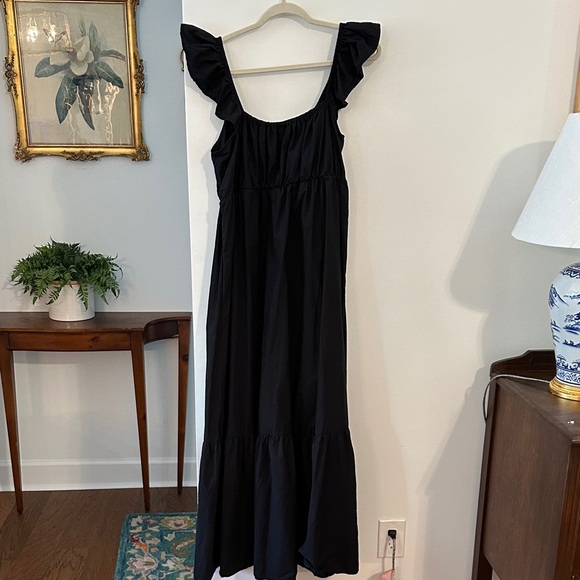 Universal Thread Black Ruffle Strap Maxi Dress - Picture 3 of 3